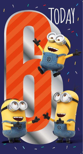 Picture of MINIONS 6 TODAY BIRTHDAY CARD